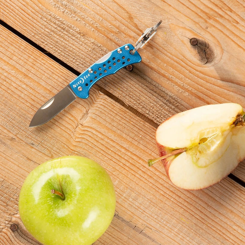 Nite Ize - Karabińczyk ze Nożykiem DoohicKey Key Chain Knife - Niebieski Model DoohicKey