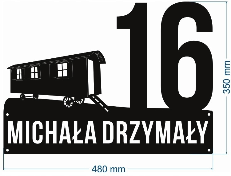 Číslo Na Dom 80 cm Tabuľa Adresa Ocel 2 mm Grafika 59