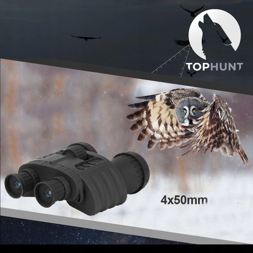 Прибор ночного видения TOPHUNT WG-80, дальность 300 м ИК IPX4