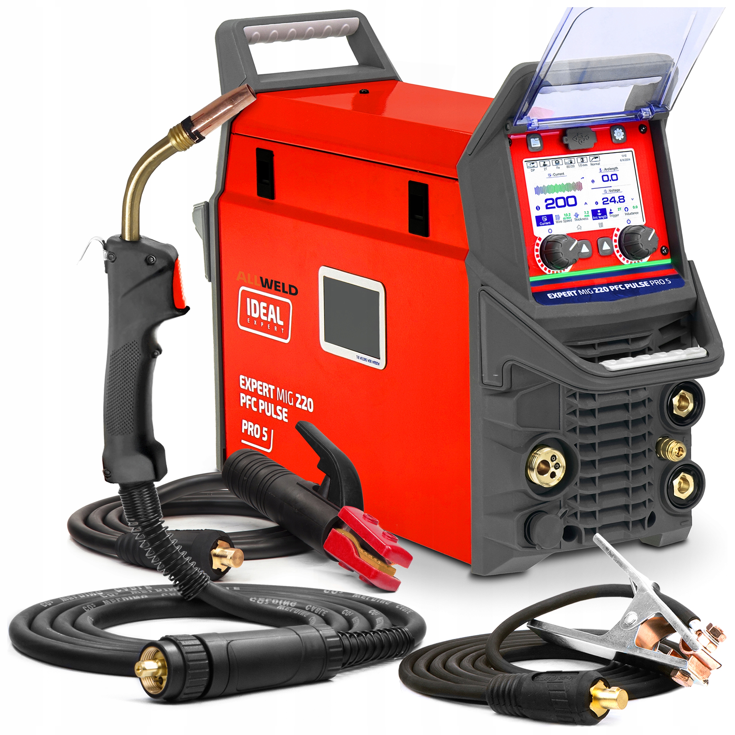 Poloautomatický Svařovací Stroj Ideal Expert Mig 220 Pfc Pulse PRO5 LCD Mma Tig 200A