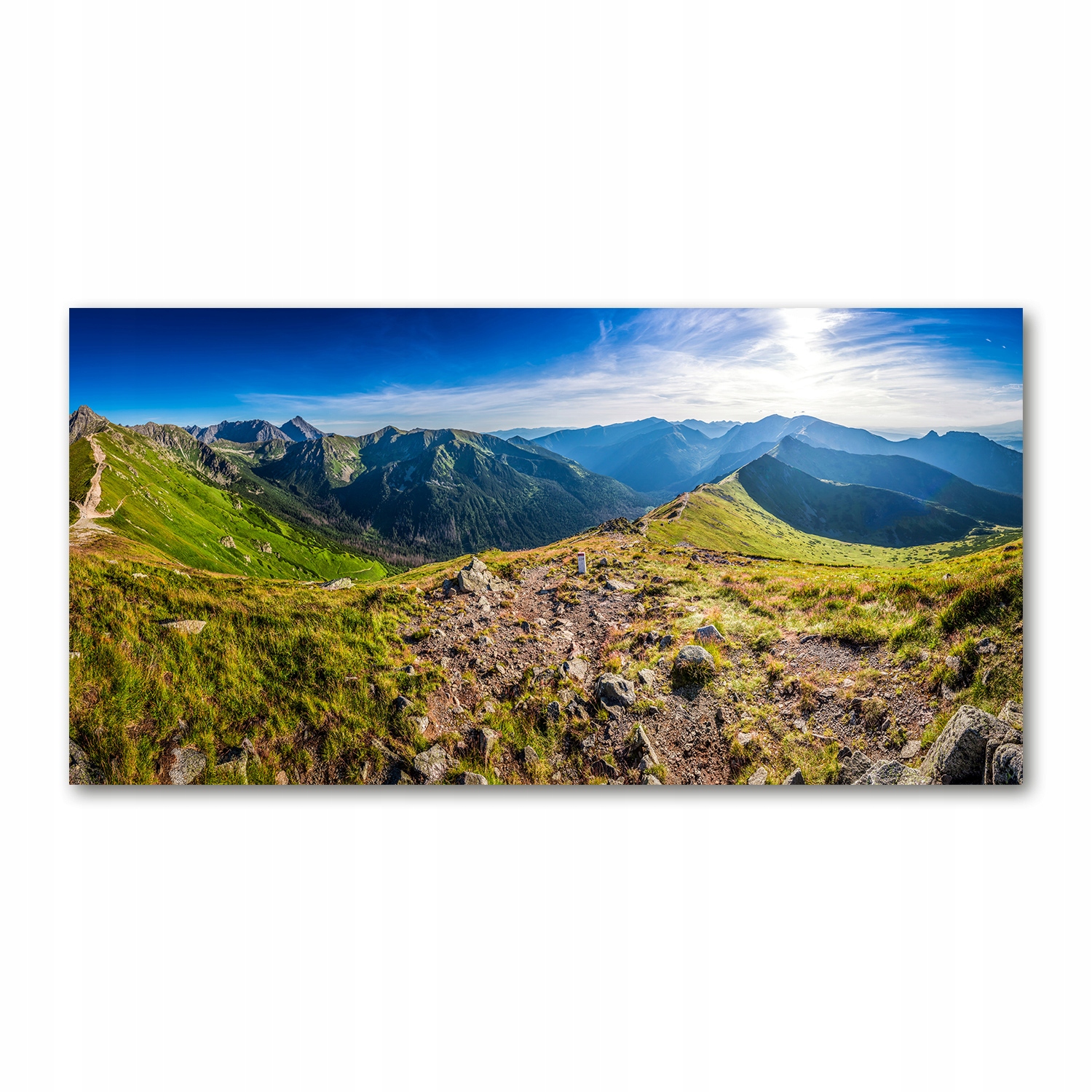 

Foto obraz akryl zdjęcie Panorama górska 120X60 cm