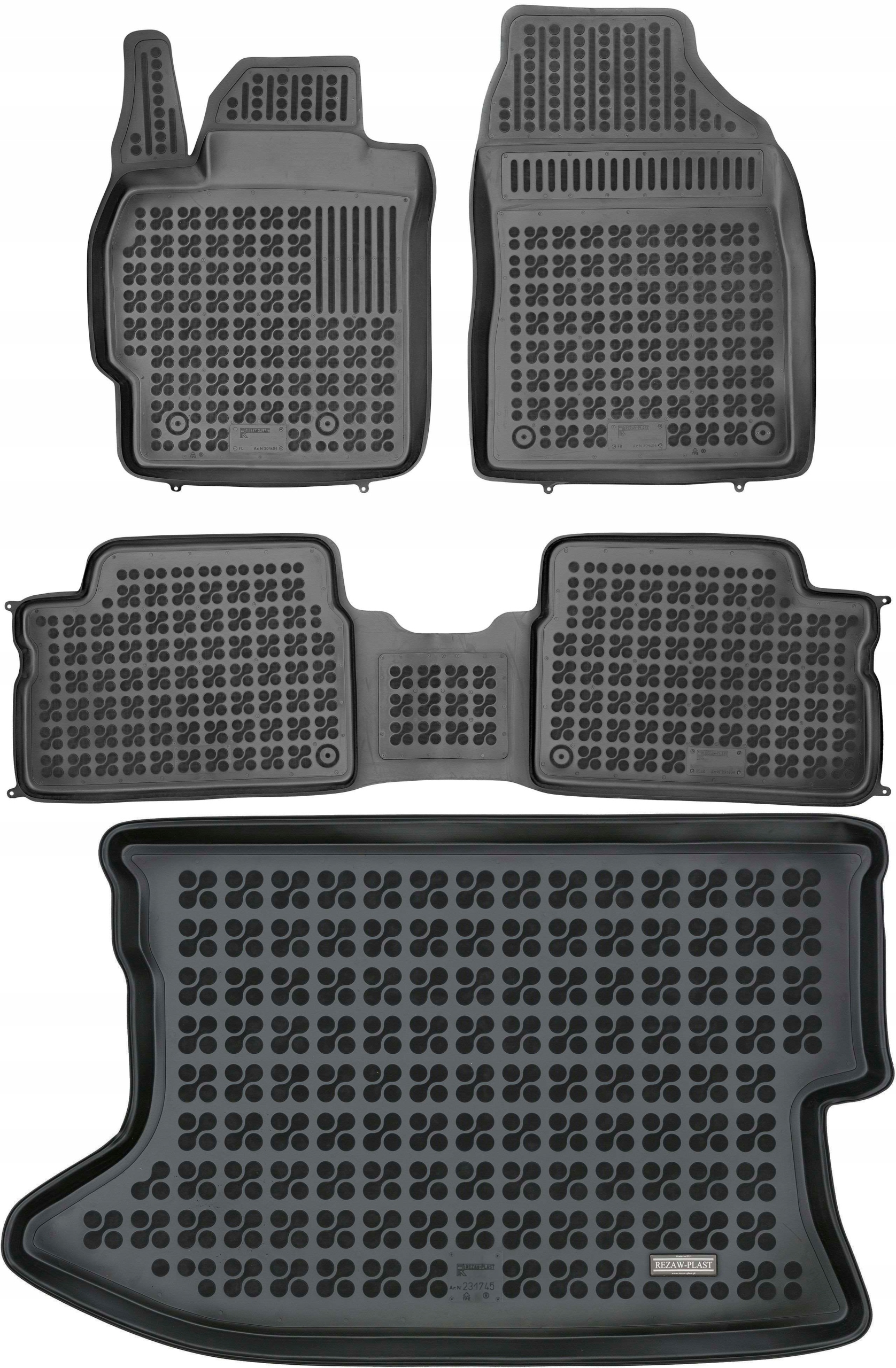 Килимки Різати-Пластик резинові 231745+201401 4 el.