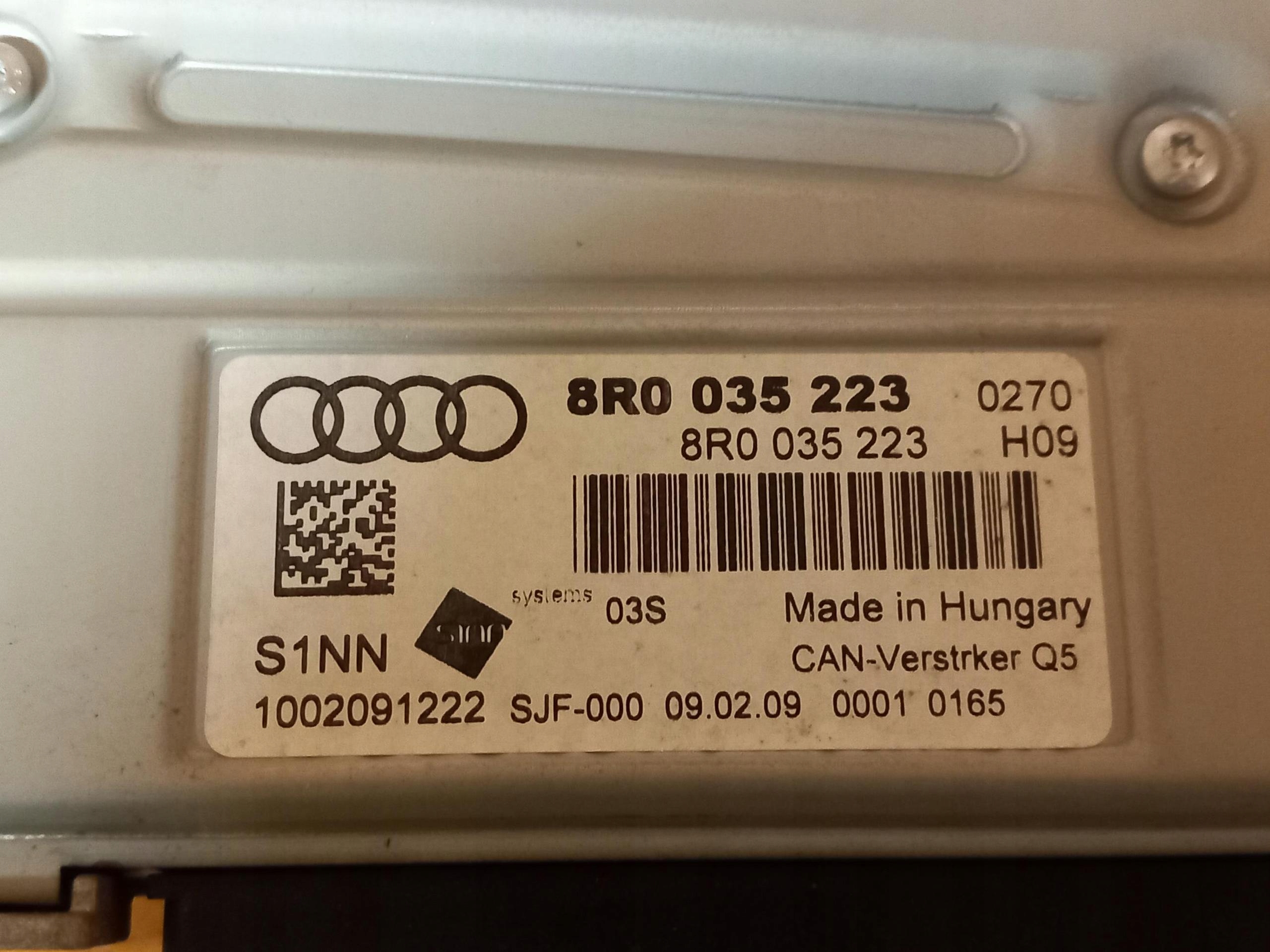 AMPLIFICATORE RADIA AUDI Q5 e 8R 8R0035223 08-17