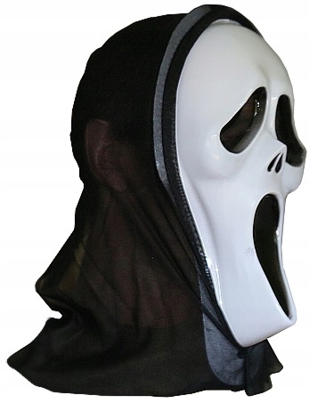 MASKA KRZYK Z KAPTUREM MASKI CREAM HALLOWEEN Płeć uniseks