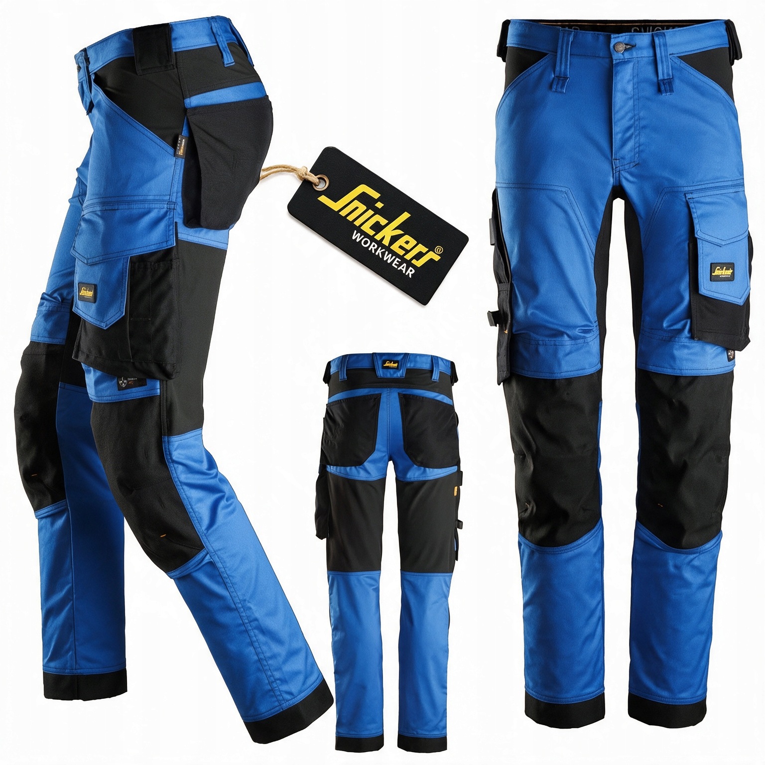 Pracovní kalhoty Snickers Stretch AllroundWork 6341 Modré Velikost 58