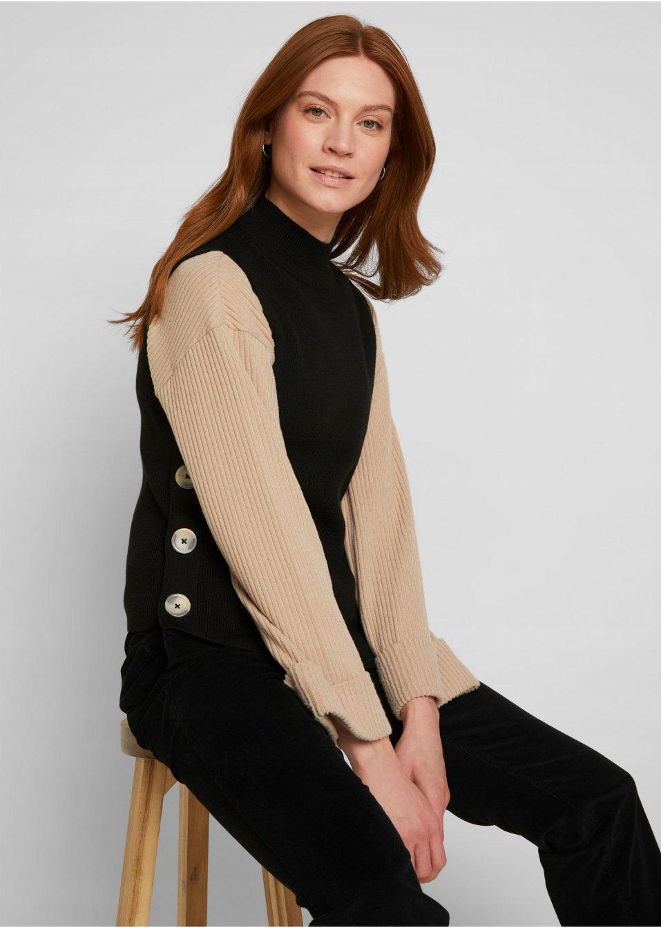 44 Bonprix KAMIZELKA DZIANINOWA GOLF Rozmiar 44