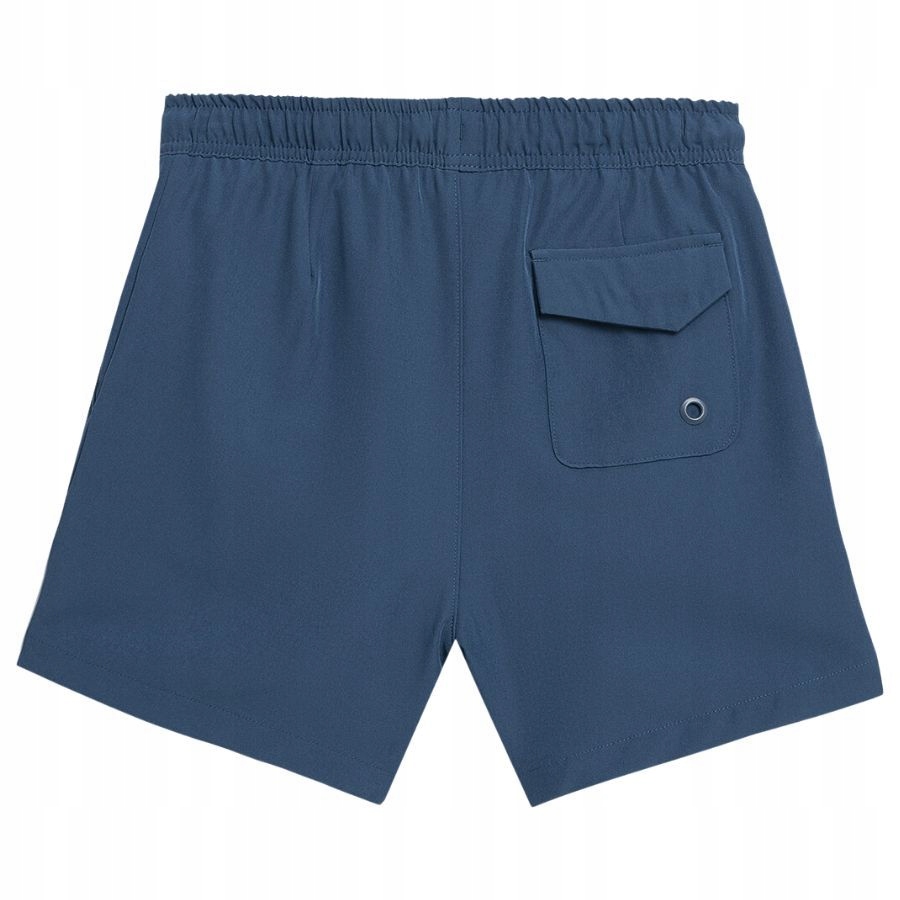 KRÓTKIE SPODENKI CHŁOPIĘCE 4F SZORTY KĄPIELÓWKI Wzór dominujący logo