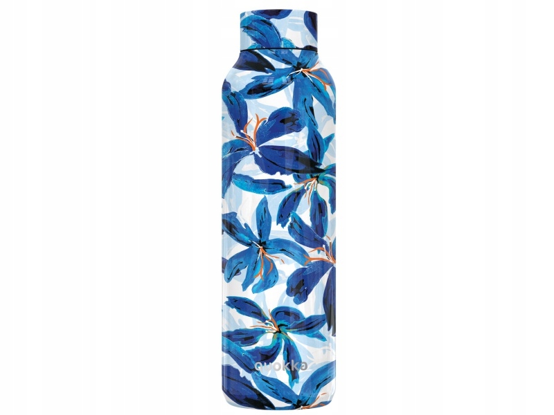 Quokka Solid, Stal nierdzewna fľasza termos Blue Hibiscus, 630ml, 12180