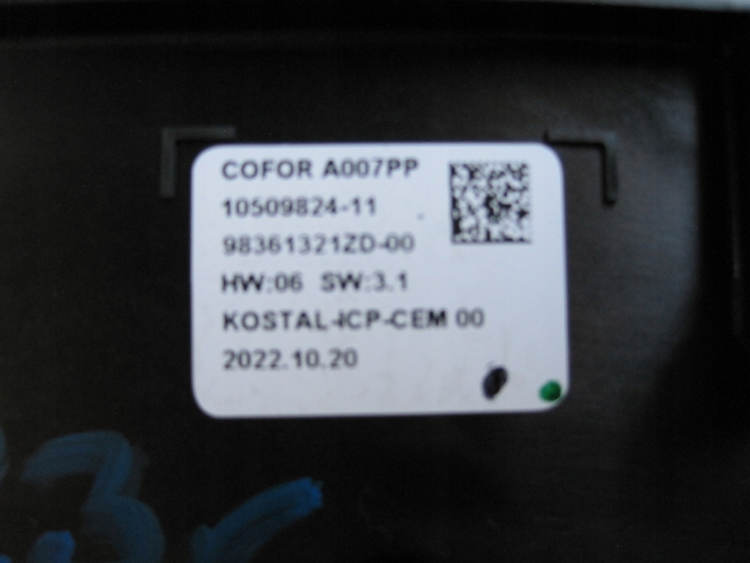 UNITE COMMANDE CLIMA CITROEN DS4 II 98361321ZD