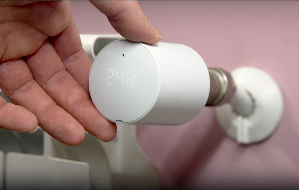 SHELLY BLU TRV Inteligentna Głowica grzejnika 1x opakowanie 1x BLU TRV + 1x BLU Hub do urządzeń BLU — 6