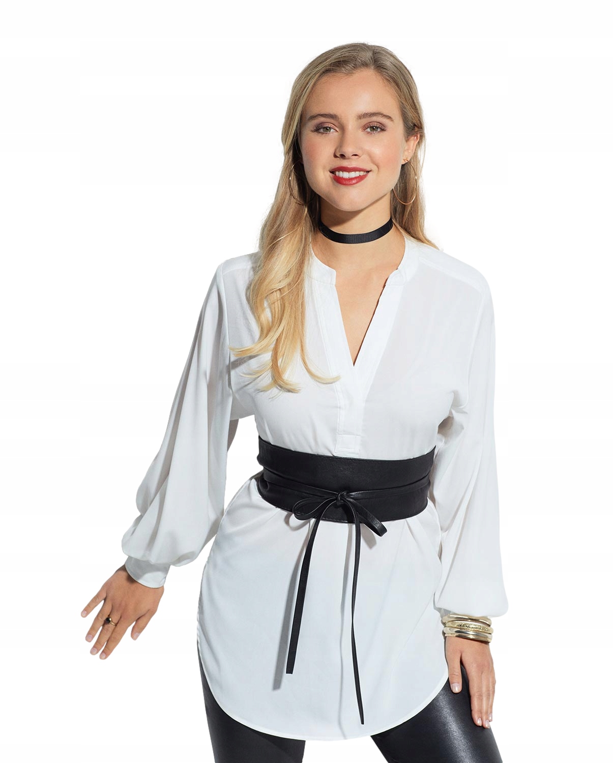 

Pasek Damski wiązany 240x10 cm Czarny