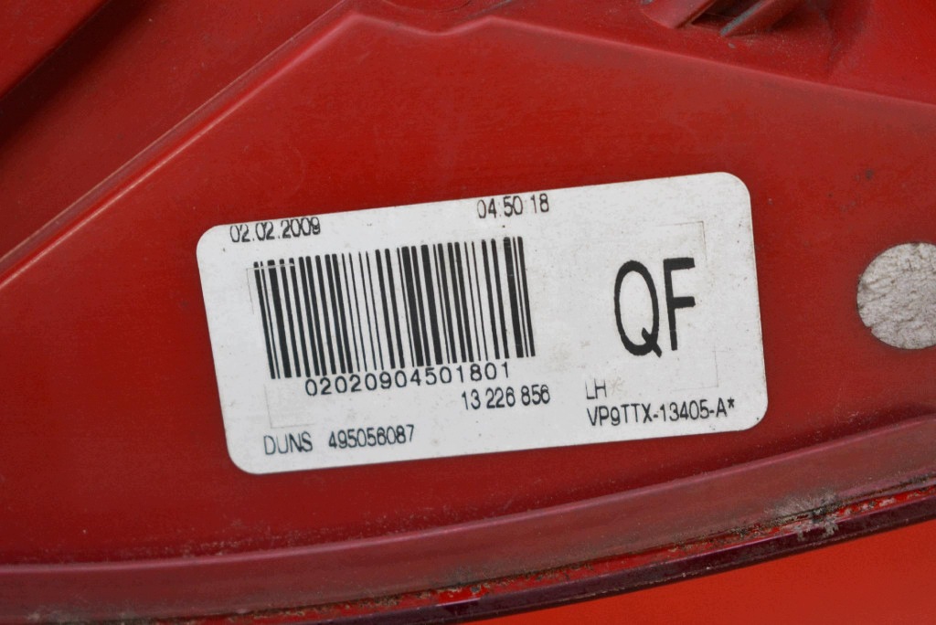 light left rear part rear 13226856 OPEL INSIGNIA A KOMBI 08-14