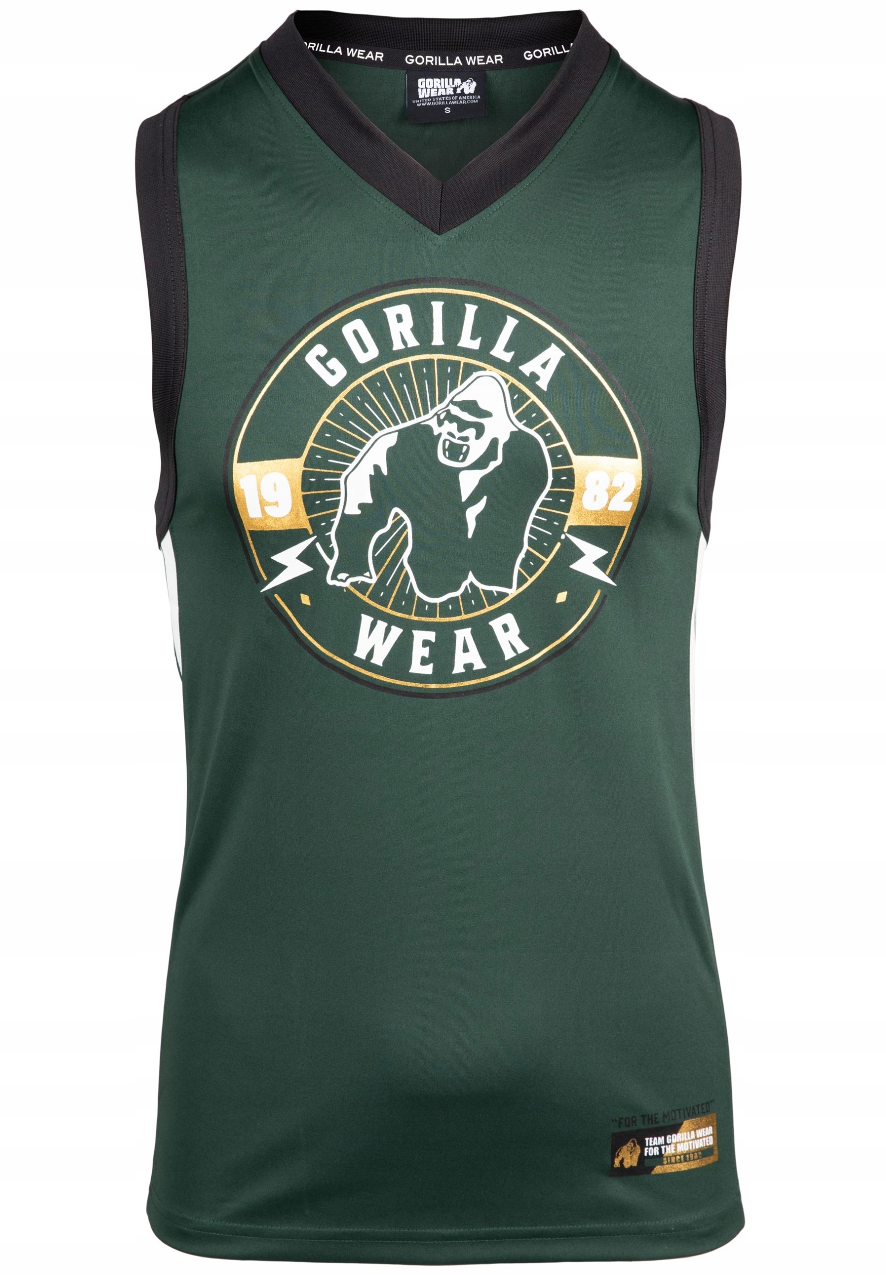 Tank top treningowy sportowy na siłownie szybkoschnący czarny Orlando XL