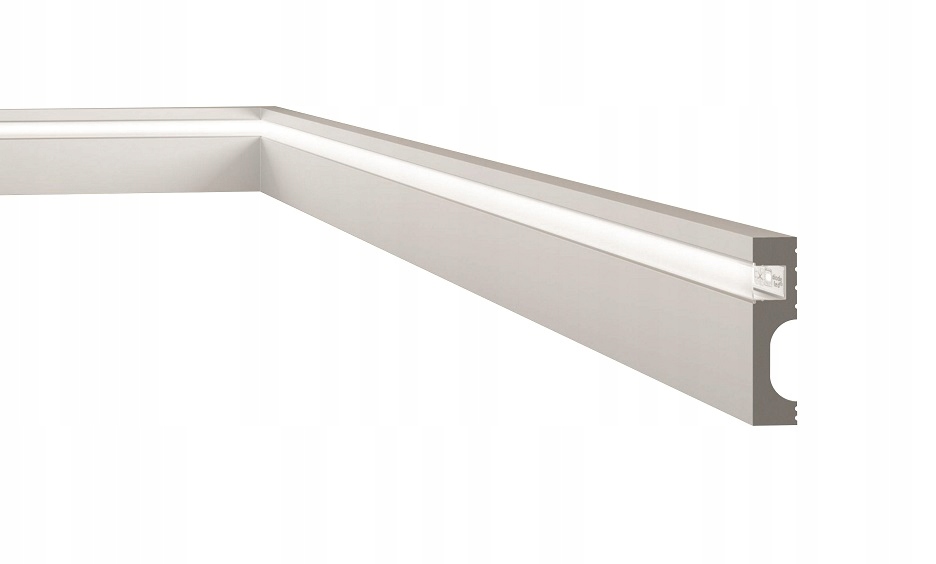 soklová lišta neproniká Led 8 cm tvrdá osvětlovací lišta, klasika