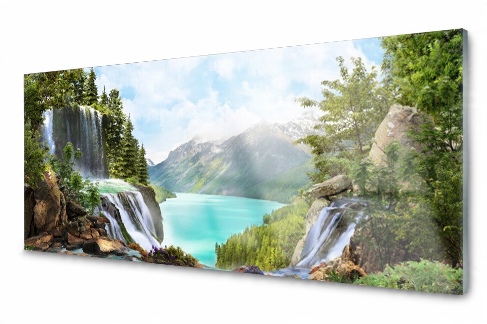 

Panel szklany do kuchni Zatoka Wodospad 125x50