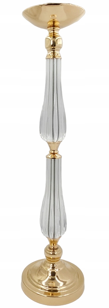 Postument Květinový Stojan Svícen 67 cm Zlatý