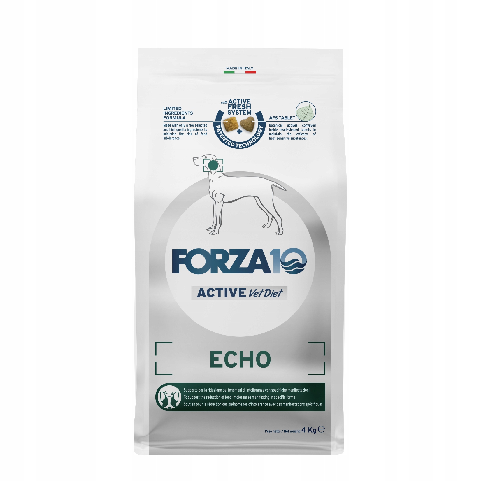 Forza10 Veterinární dieta Echo Active pro psa 4 kg