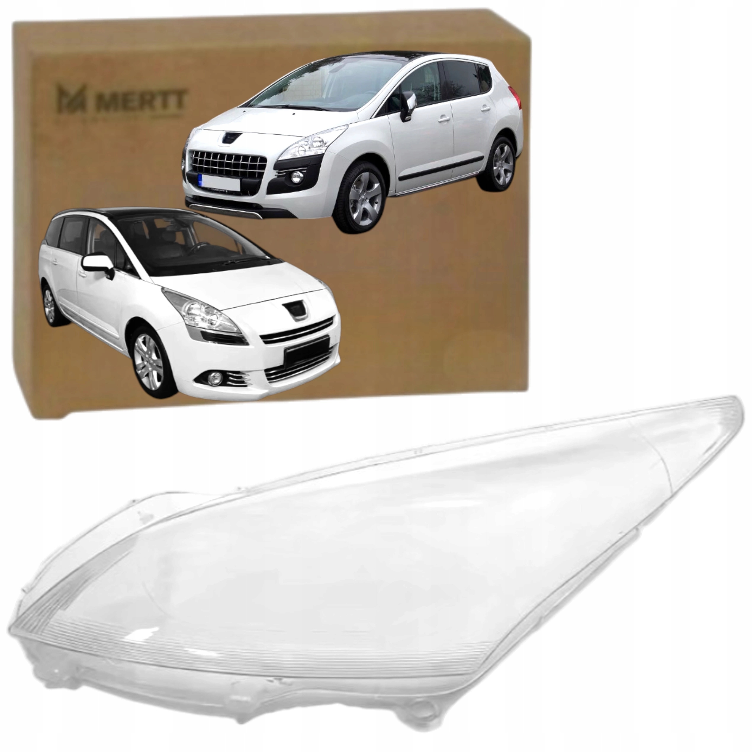 Peugeot 3008 5008 2009-2013 Pravé Sklo Sklo Světlometu Předního Světla