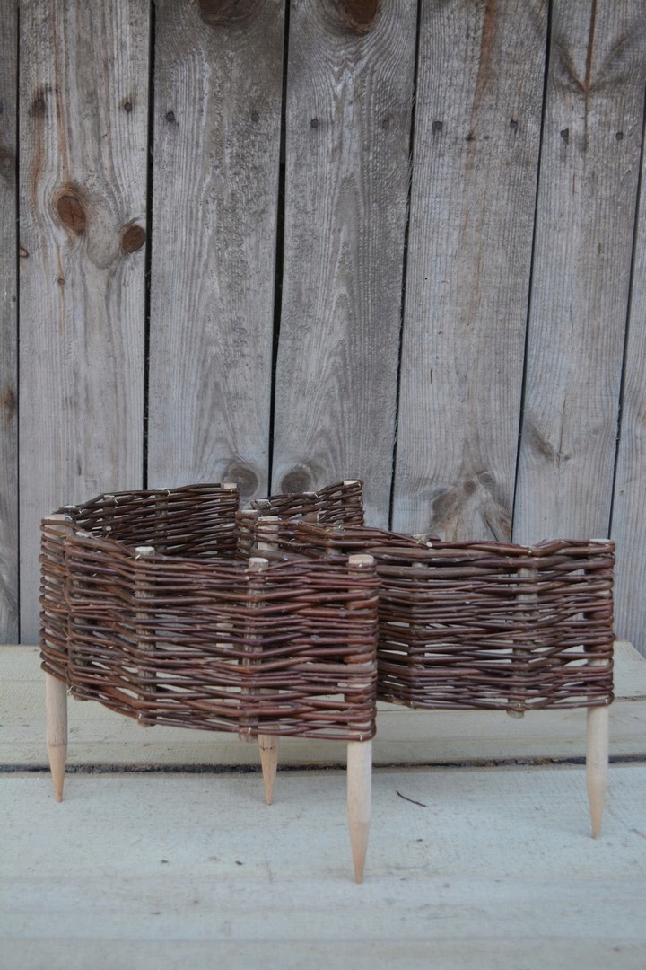 Palisada Wiklinowa Koło FI45 /H10 cm kołki olchowe Kod producenta Wwies1025