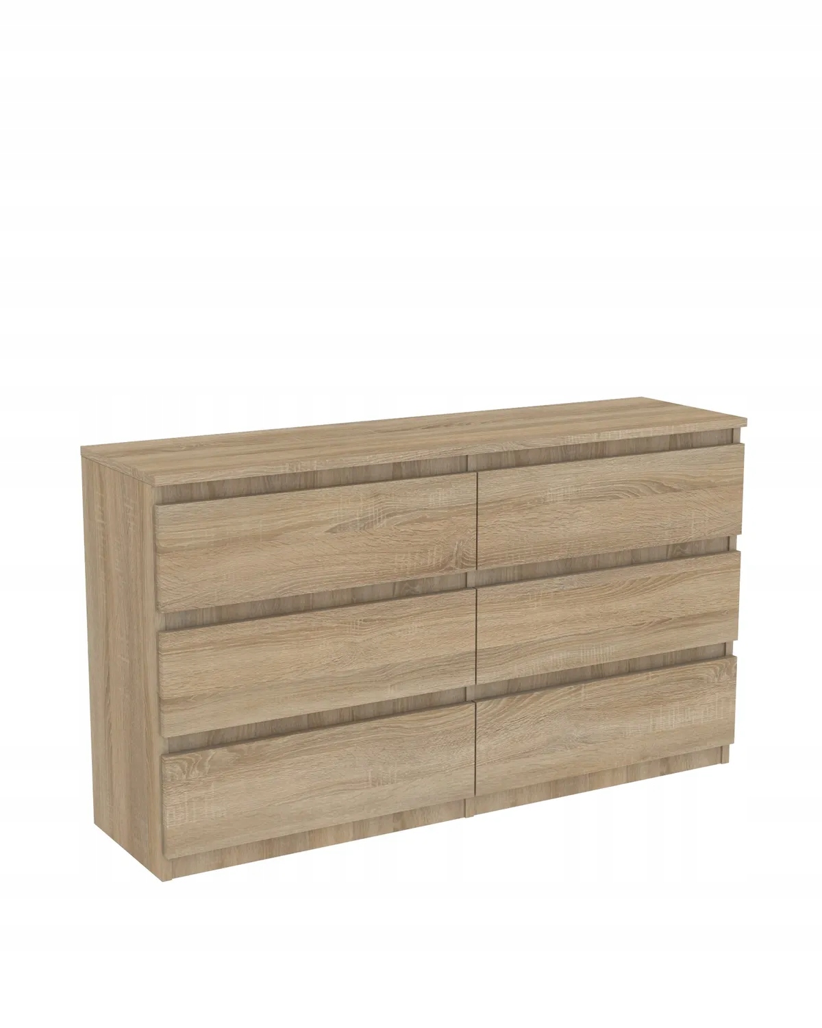 Komoda dub Sonoma s zásuvkami 140 Cm 6 zásuvek do ložnice obývacího pokoje Výrobce