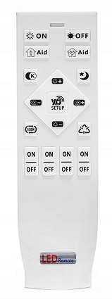 LAMPA PLAFON LED SUFIT OKRĘGI I LINIE 76W + PILOT Kolekcja Syntron Premium