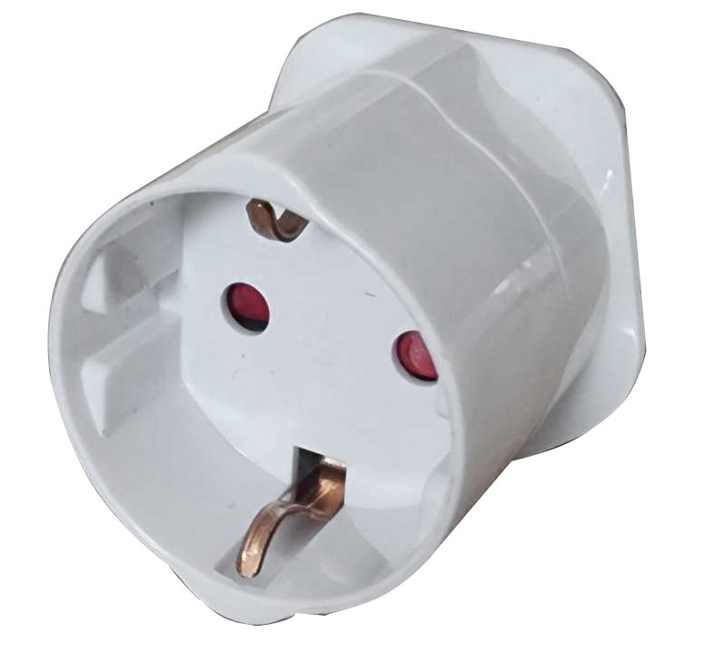 ADAPTER PRZEJŚCIÓWKA GNIAZDKA EU-UK POLSKA ANGLIA SZESZELE MALEDIWY EMIRATY EAN (GTIN) 5905003008235