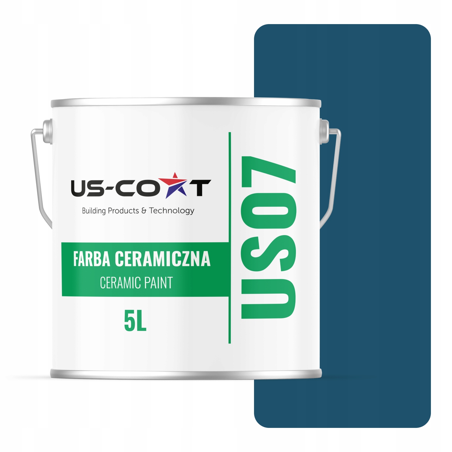 Keramická Farba Na Stenu Farba Tmavomodrá H0508 5L Hlboká Matná Na Steny