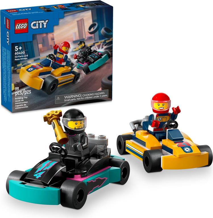Klocki Lego City 60400 Gokarty I Kierowcy Wyścigowi Nowe
