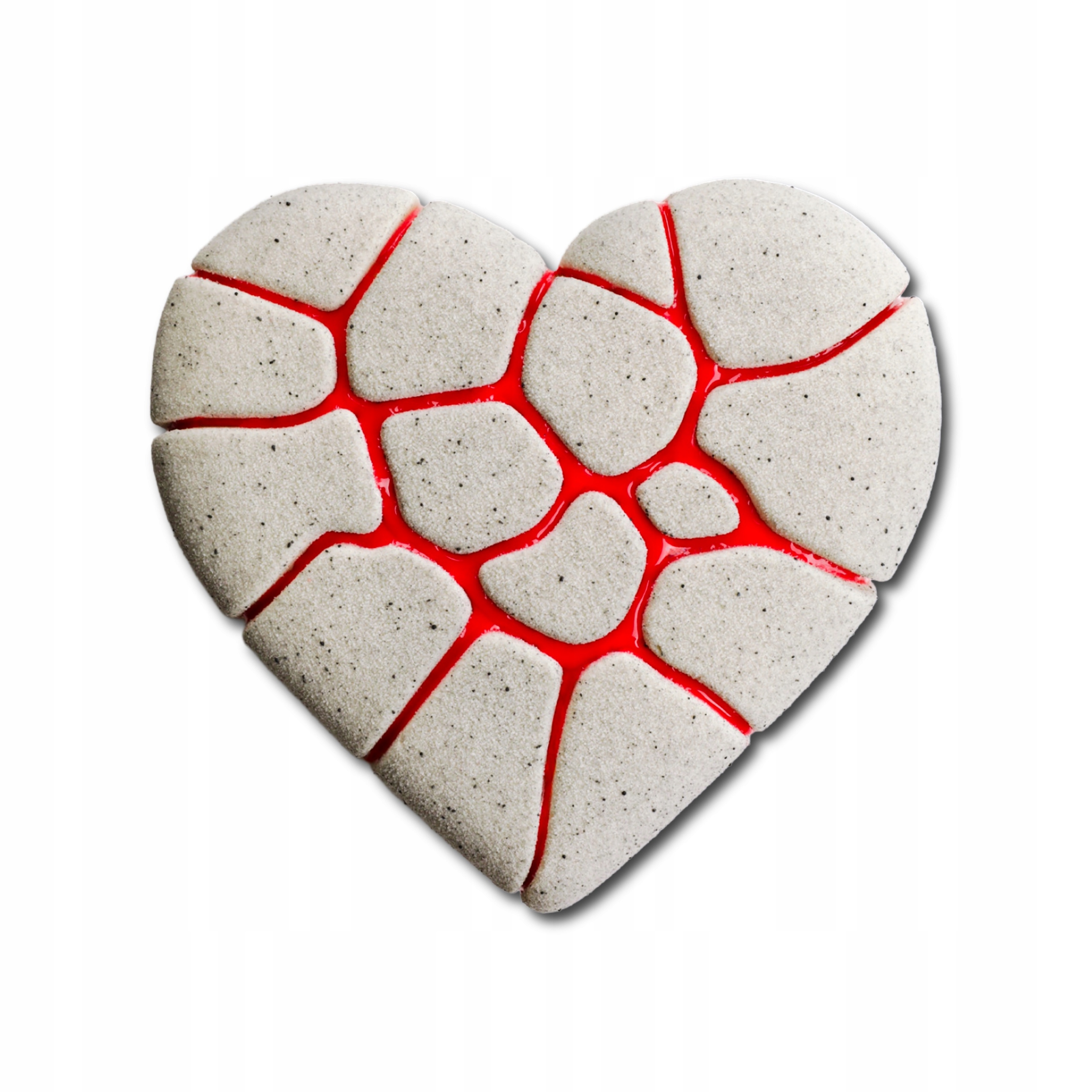 Silikonová forma Ručně Vyráběný dort Srdce Kintsugi Heart Dinara Kasko