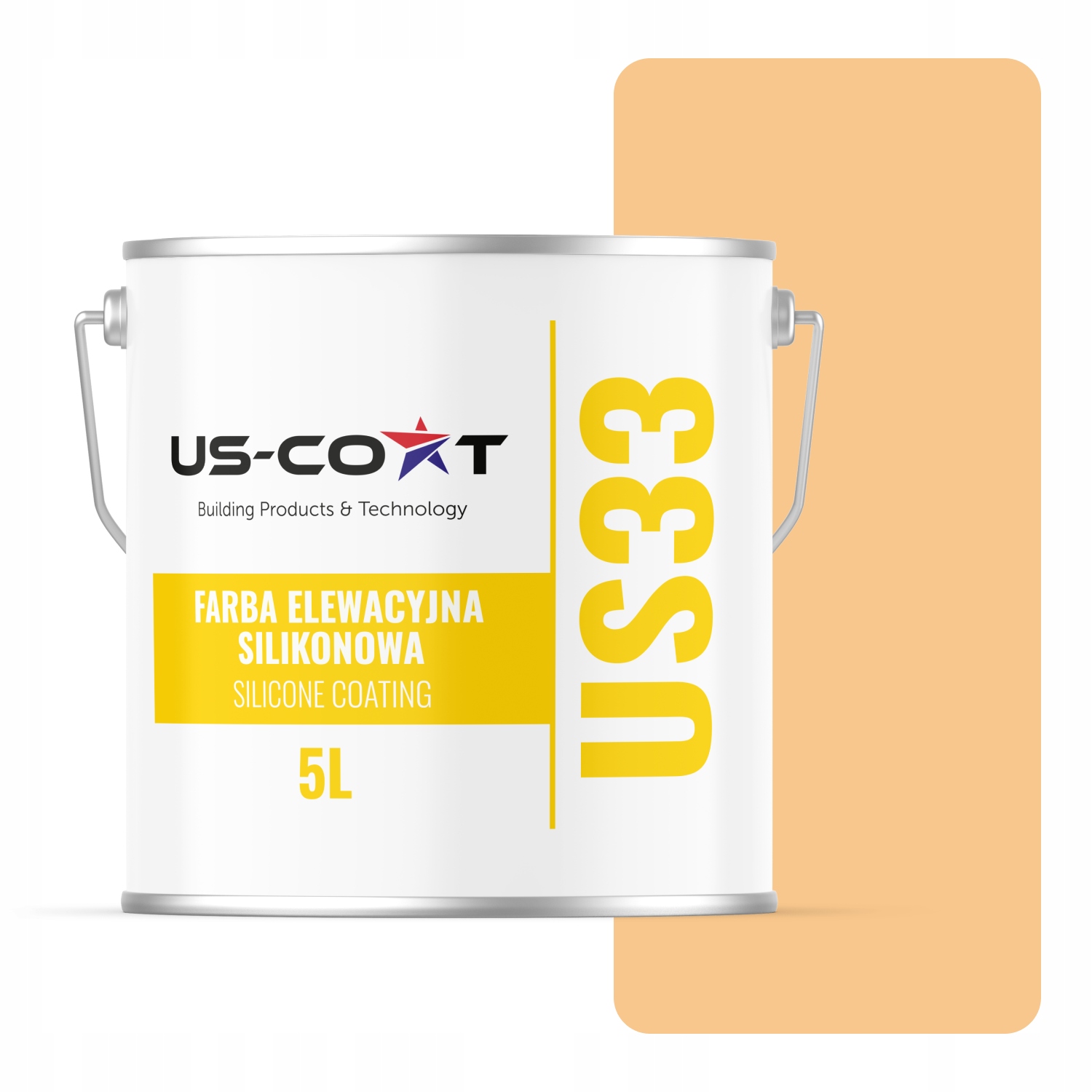 Barva Oranžová Světlá F764 Uv 5L Polský Výrobce