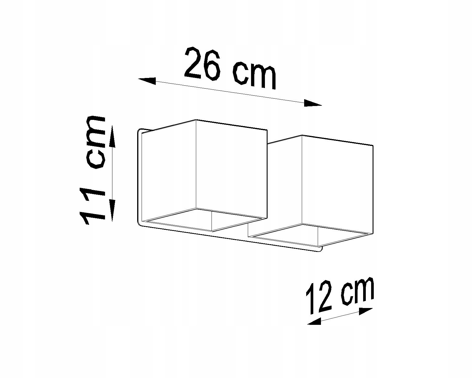 Lampa Ścienna Kinkiet QUAD 2 Biały Aluminium LED Styl nowoczesny