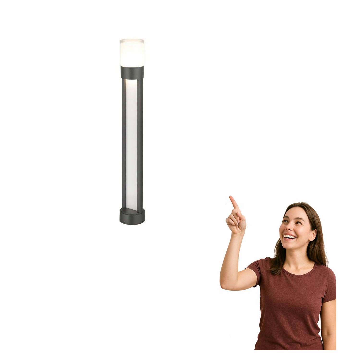 Venkovní Led zahradní sloupková lampa Leitha 77132 Rabalux