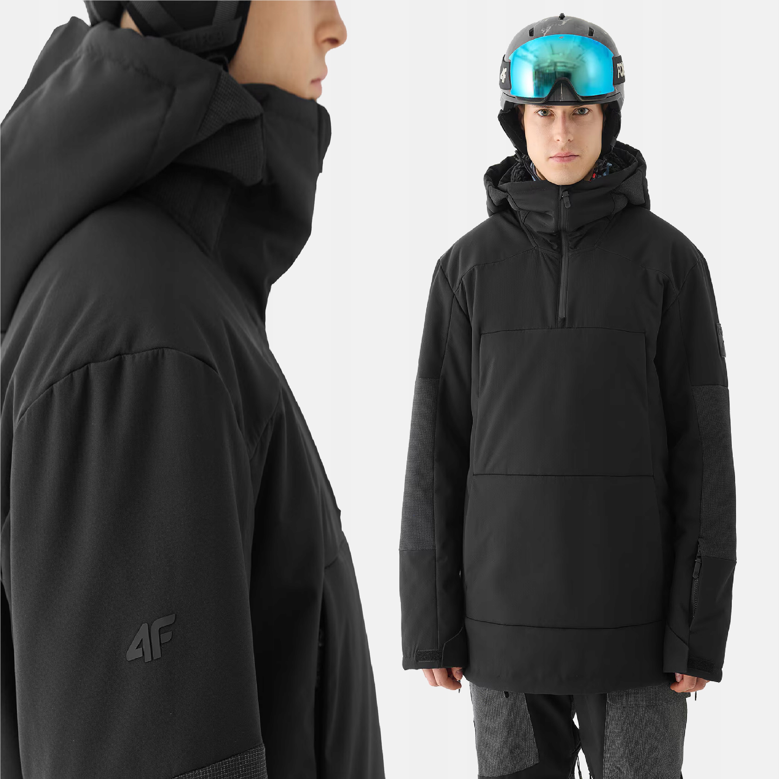 Pánská Zimní Snowboardová Bunda 4F Membrána 8000 TTJAM510 AW24 XXL
