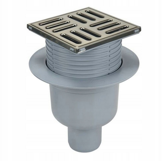 

Kratka Ściekowa 50 Nierdzewna Regulowana Wpust