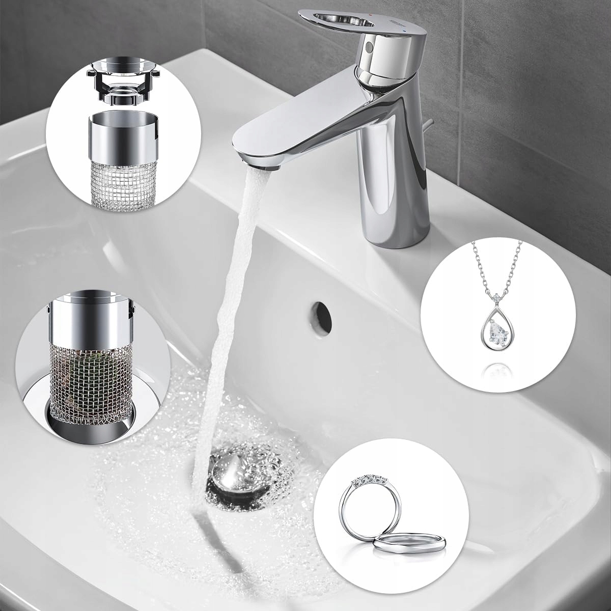 KORKI DO ZLEWU, KOREK ODPŁYWOWY ZE STALI NIERDZEWNEJ DO KUCHNI 34 - 40 MM Rodzaj korek z sitkiem