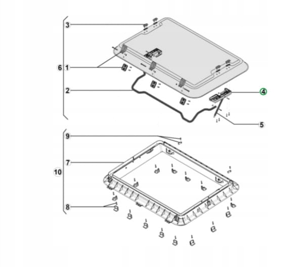 Mocowanie siłownika blokada okna Dometic Heki Marka Dometic