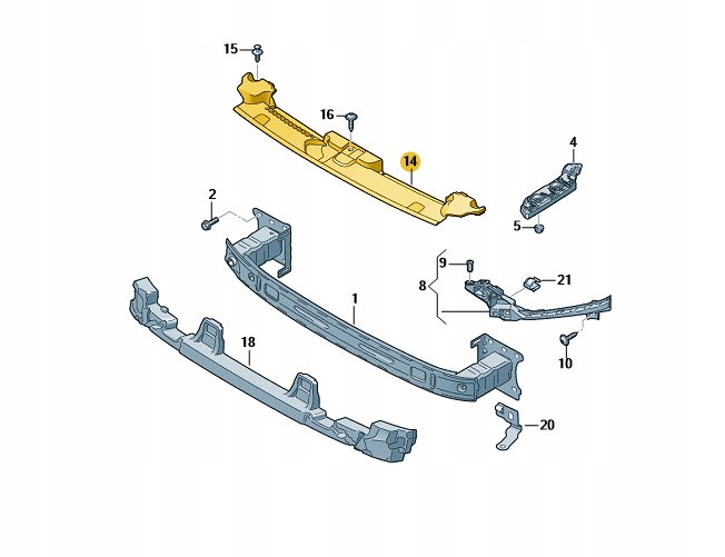 ОРИГІНАЛЬНІ AUDI OE ЧАСТИНА БАМПЕРА ЧОРНИЙ SATYNOWA2a8070819b9