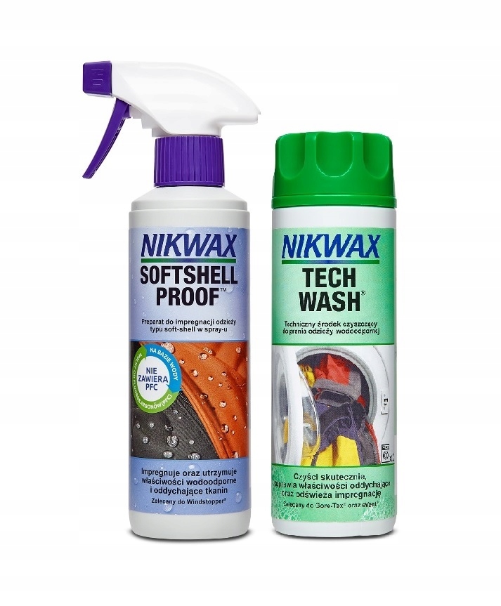 

Nikwax Tech Wash Softshell Proof Spray 2 x 300ml