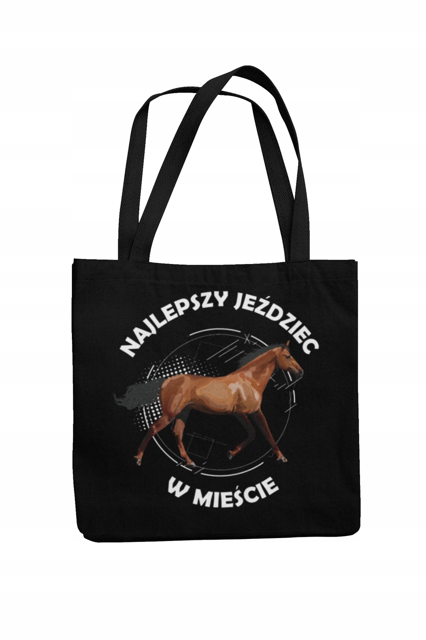 TORBA GRUBA WYTRZYMAŁA NADRUK KOŃ RÓŻNE NAPISY
