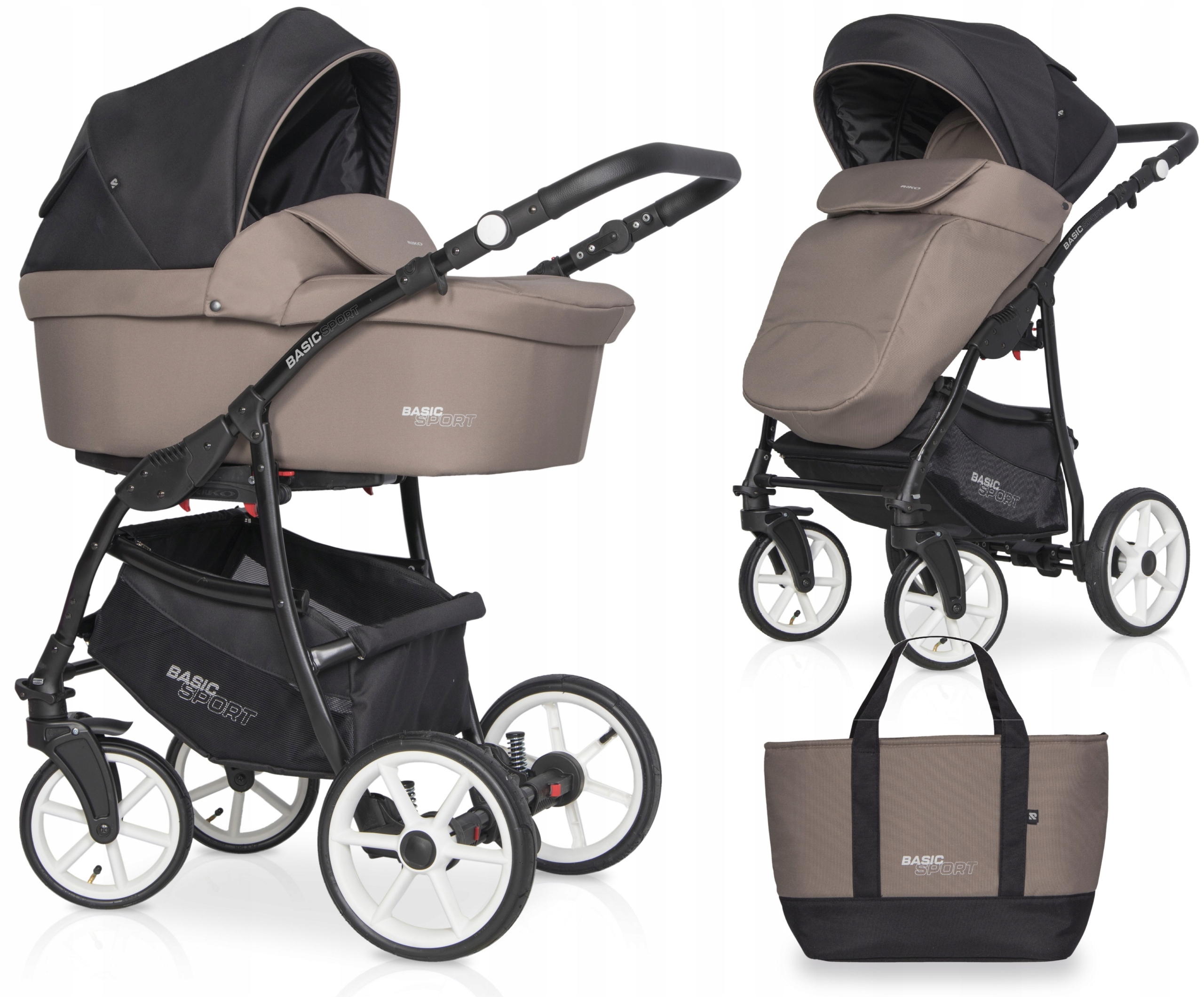 WÓZEK 2w1 GONDOLA SPACER Riko BASIC SPORT DAKAR