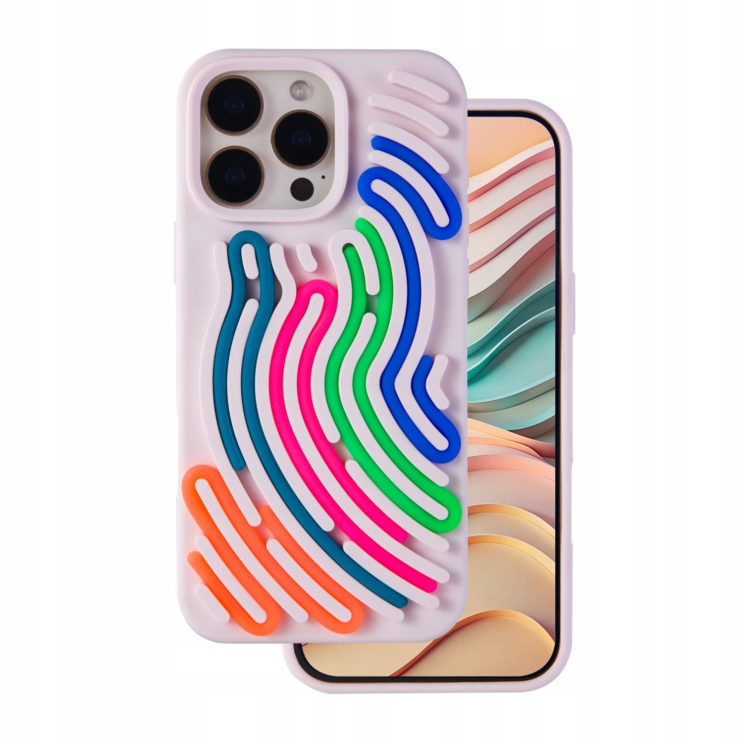 Nakładka Diy Snake do iPhone 16 Pro 6,3" różowa Tfo