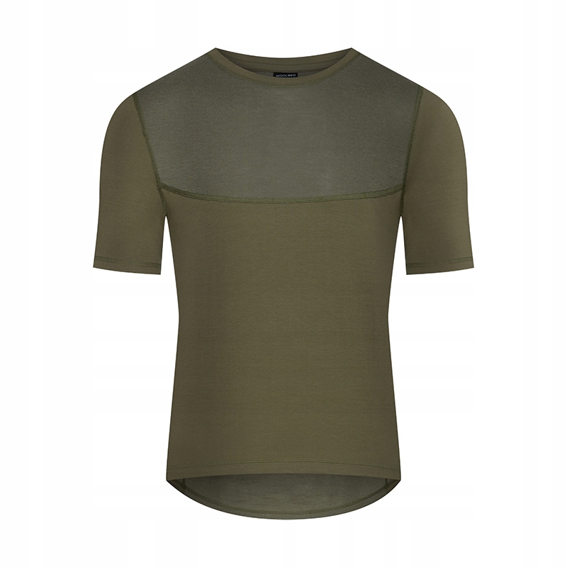 

T-shirt męski ciepły bambus wełna Merino r. XL