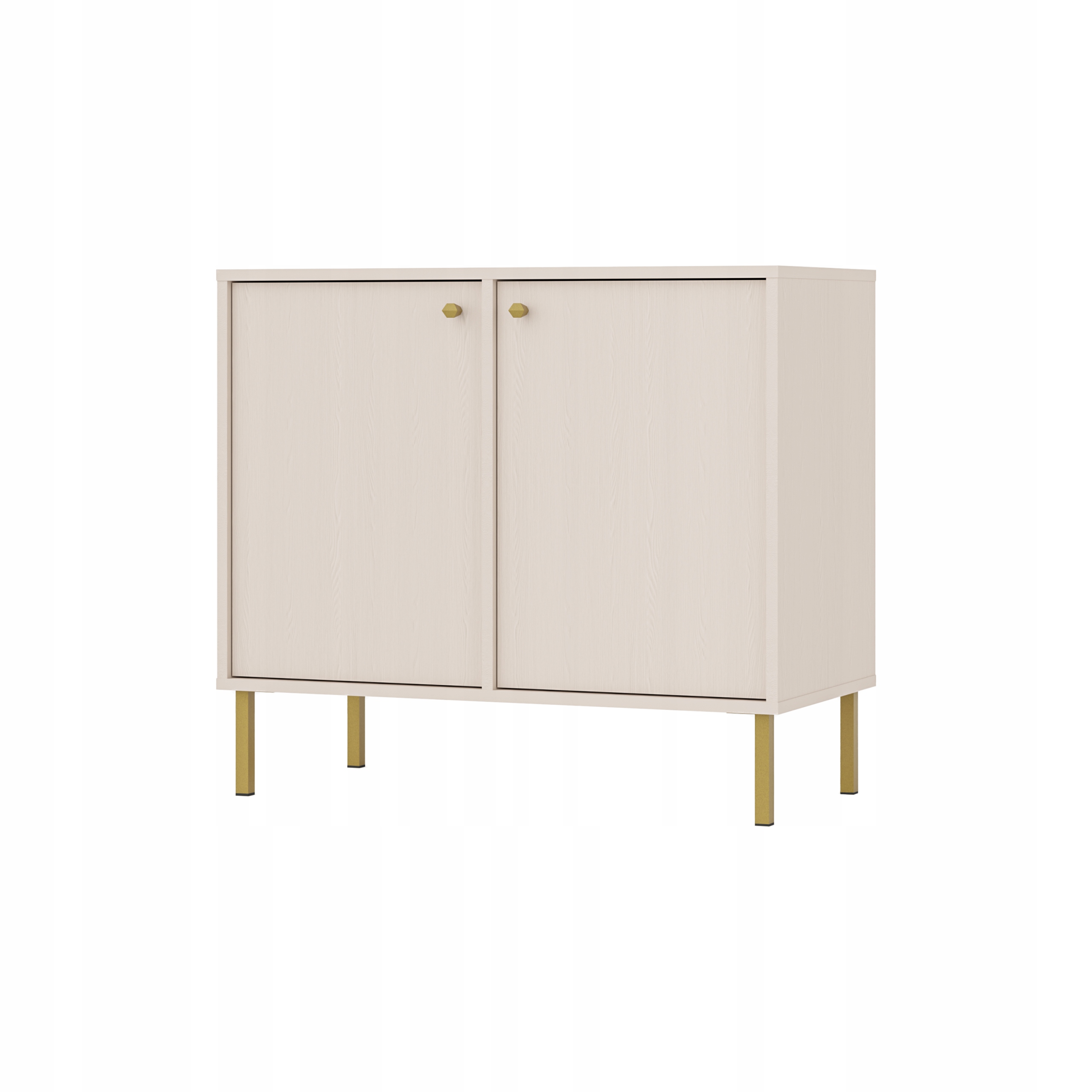 Elegantní malá komoda Moderní Oslo Vysoké nohy do obývacího pokoje Béžová