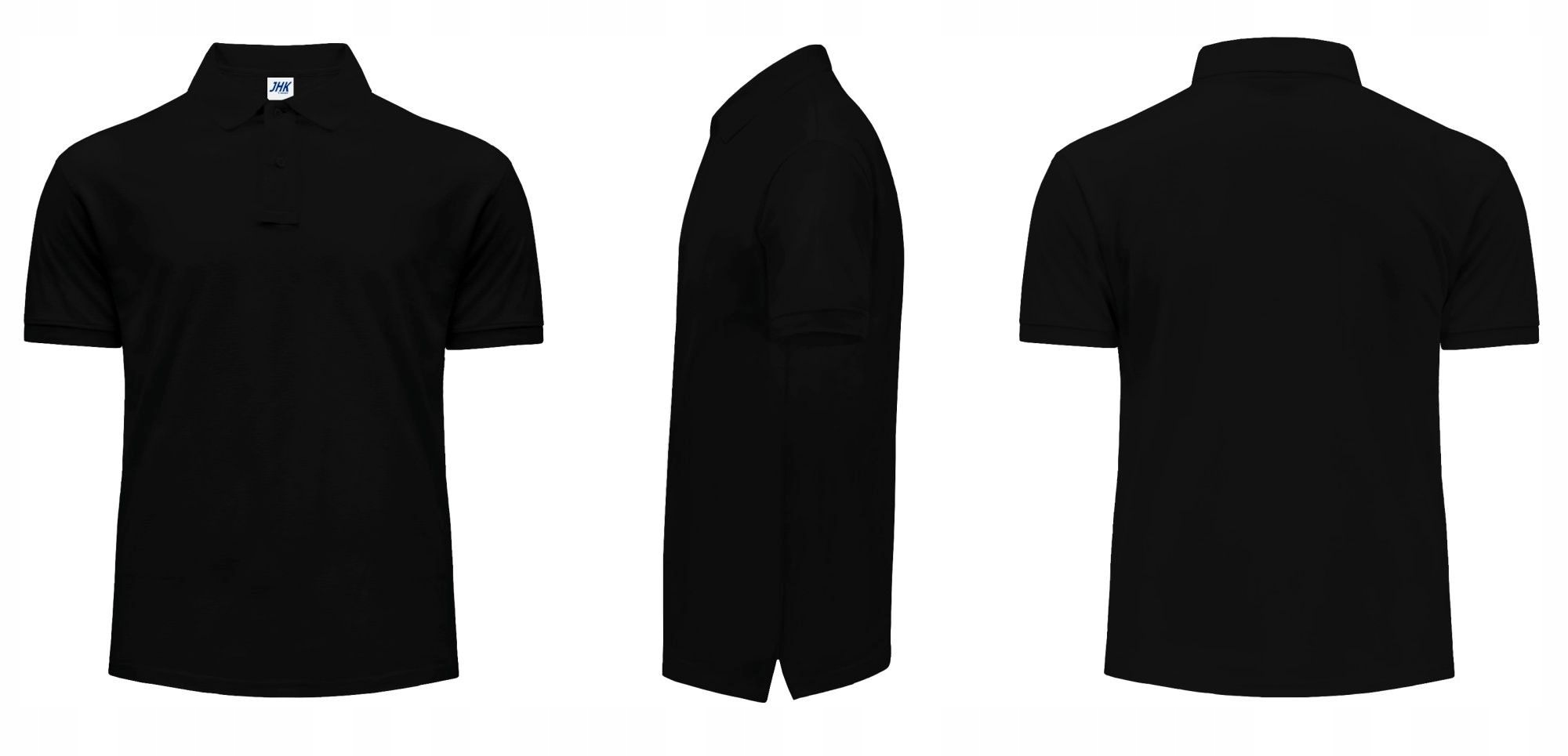 KOSZULKA POLO męska POLÓWKA bawełniana JHK PORA-210 czerwona RD r. 3XL Wzór dominujący bez wzoru