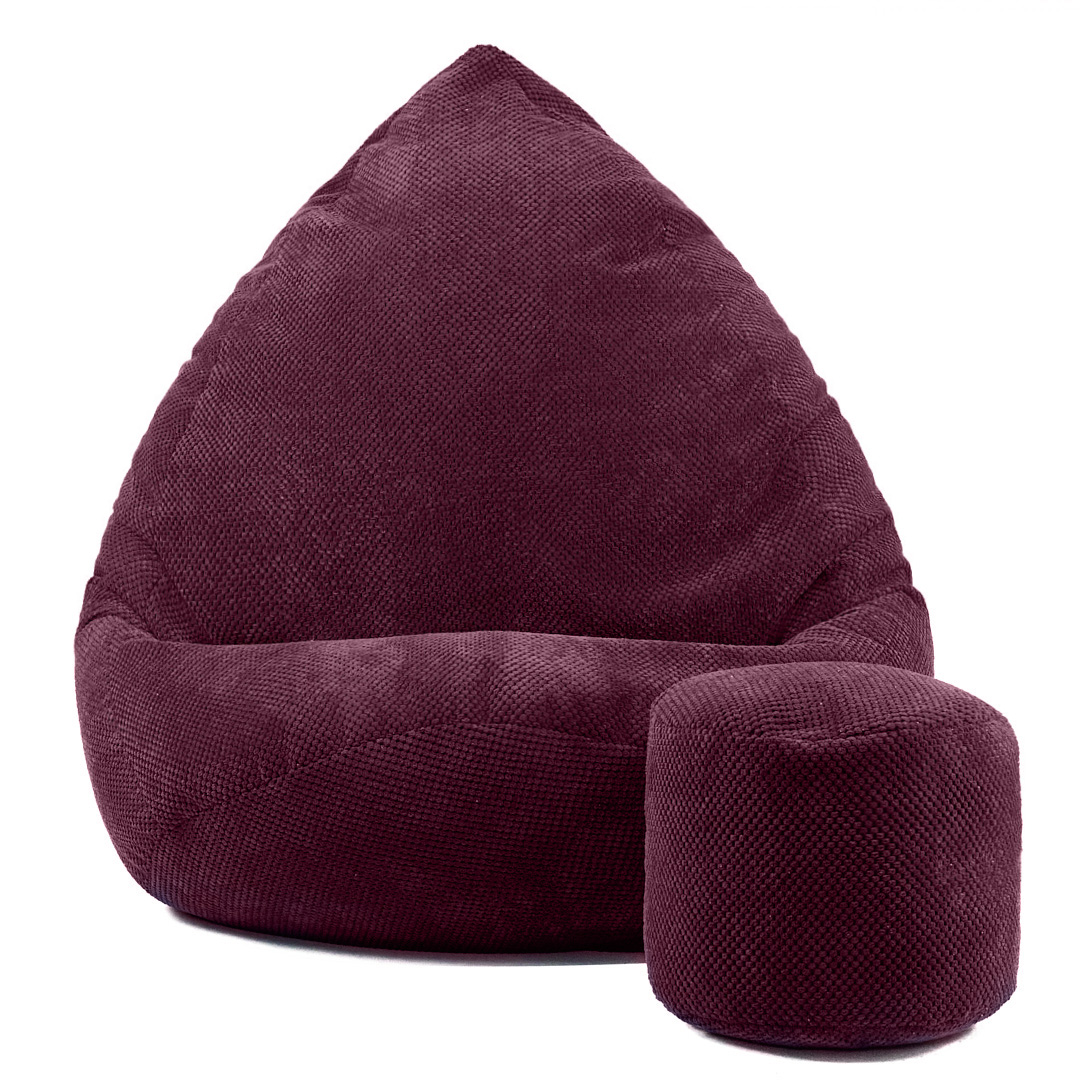 PUFA WOREK SAKO 100x130 WELUR DOT | MEGA FOTEL SIEDZISKO LOFT/SCANDI DESIGN Materiał obicia tkanina