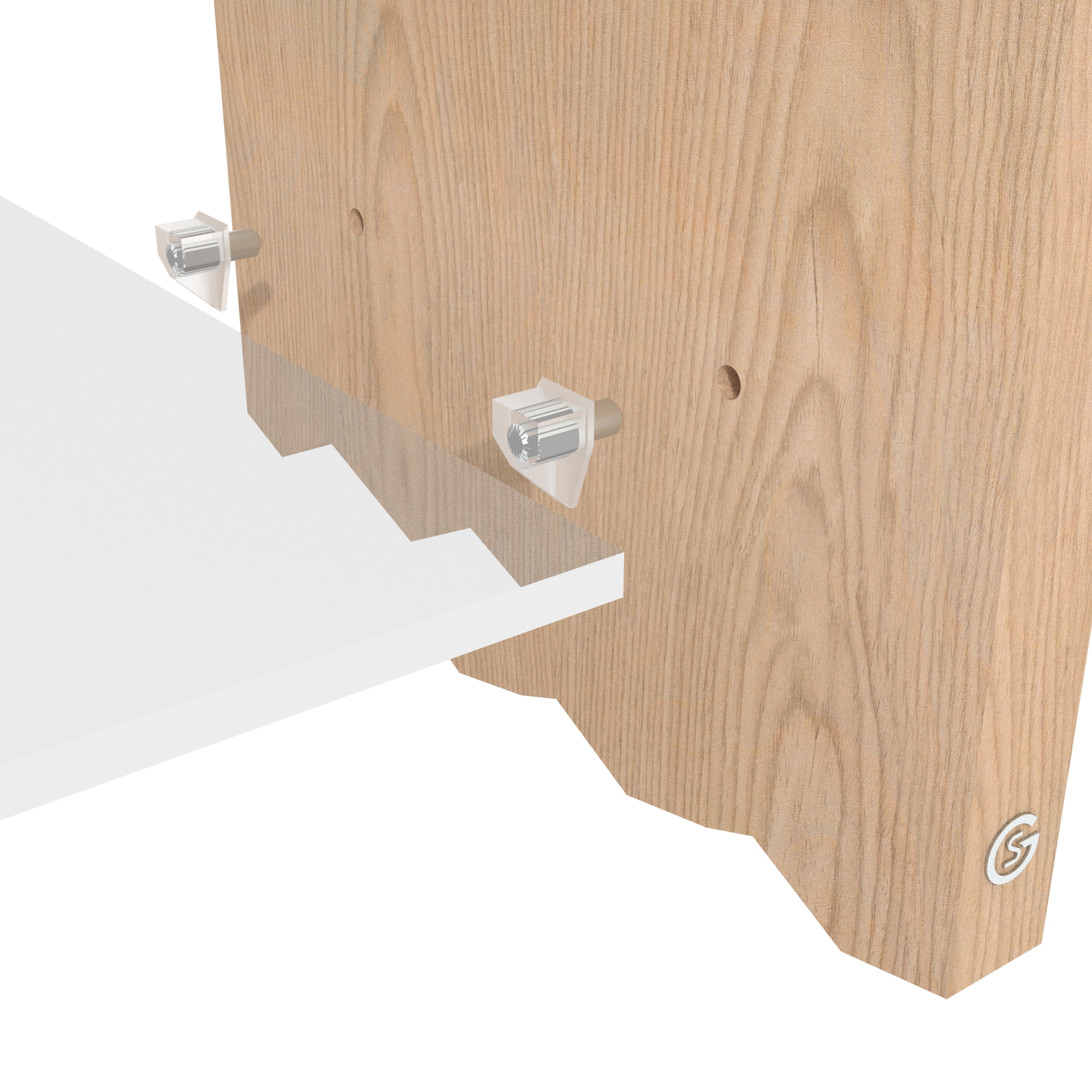 100X PODPÓRKA DO PÓŁKI, PODPÓRKA WSPORNIK PÓŁKI, PRZEZROCZYSTY UCHWYT Kod producenta 100X12.004