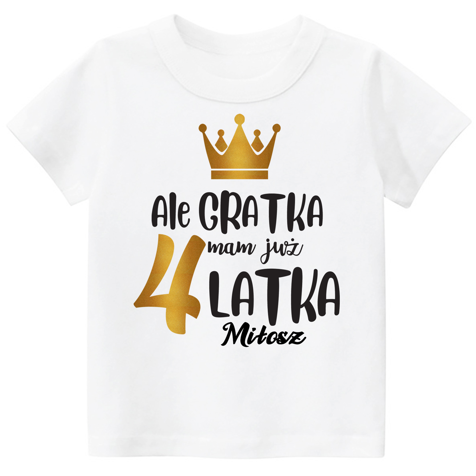 

Koszulka Urodziny 4 lata imię dziecka r. 110