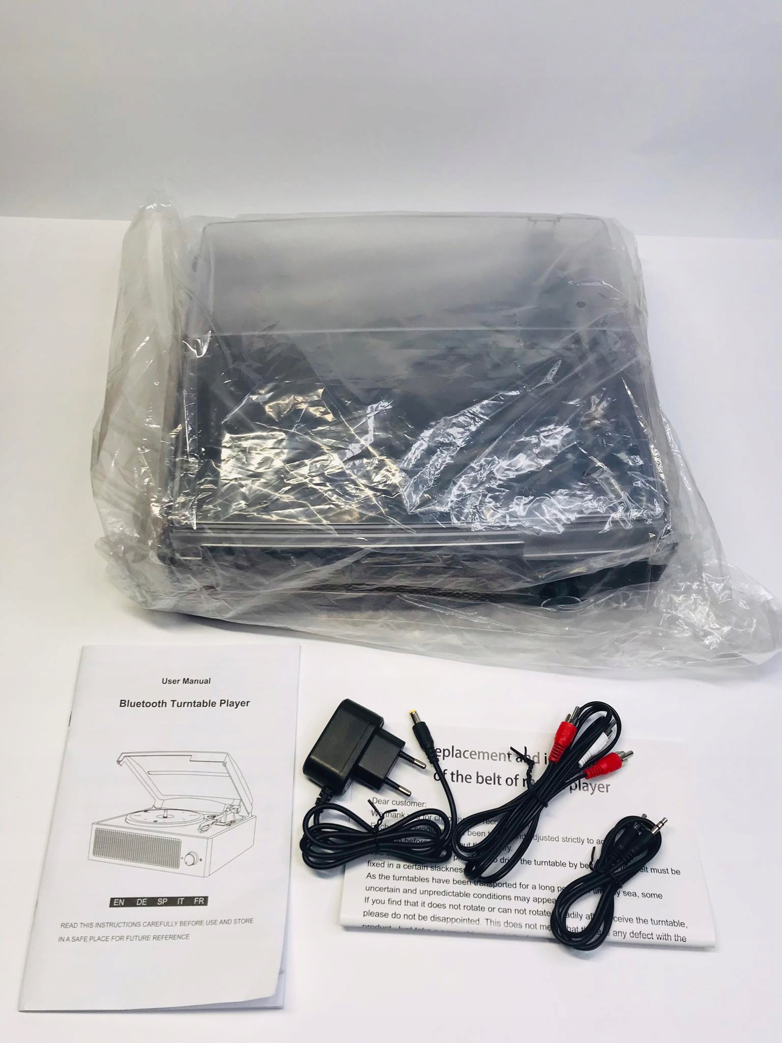 Gramofon MASOCO 3-biegowy Bluetooth AUX RCA Kod producenta 33 1/3, 45 i 78