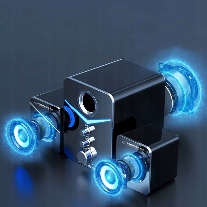 ZESTAW GŁOŚNIKI KOMPUTEROWE PREZENT SYNA ŚWIĘTA Marka Esperanza