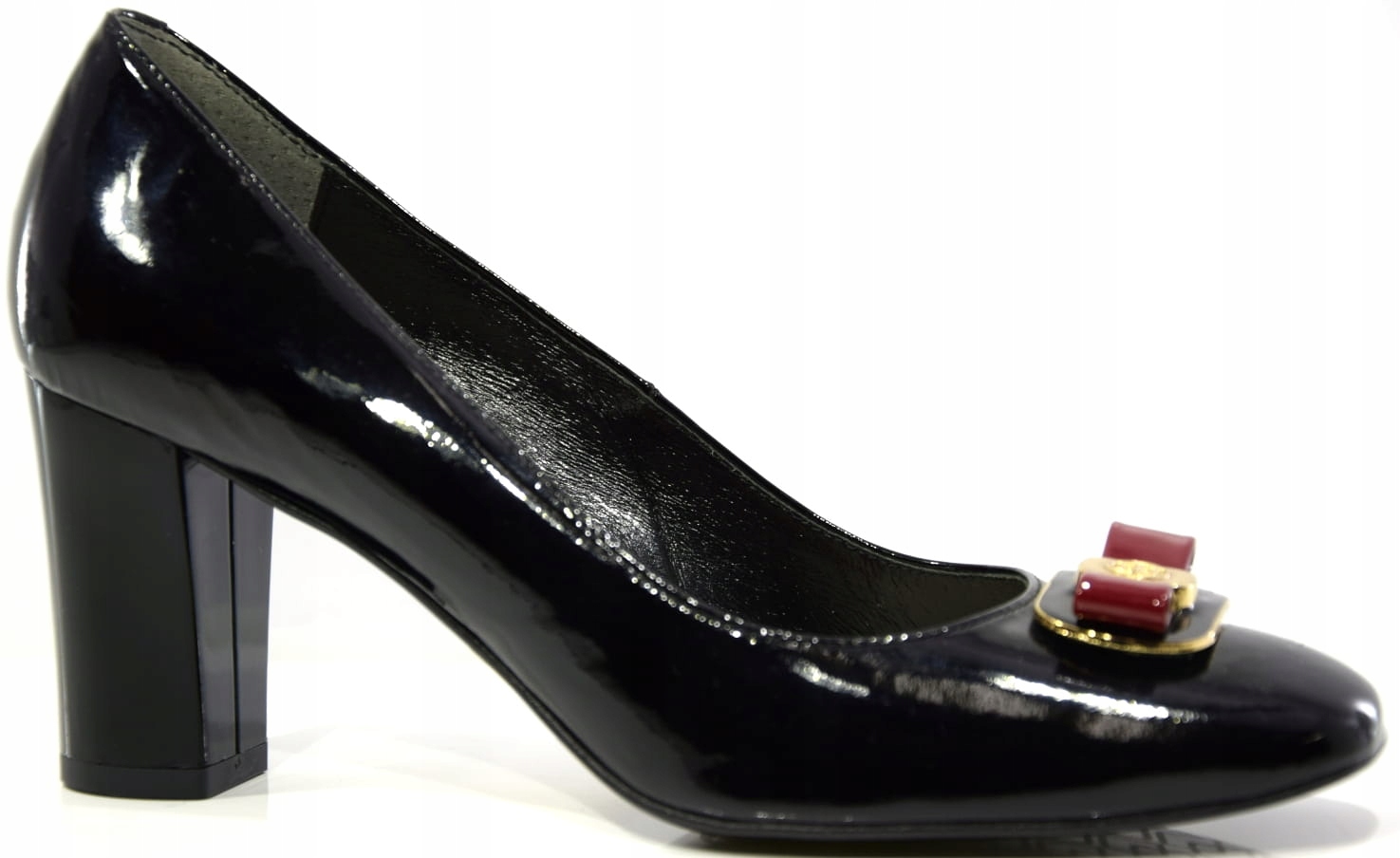 Dámské Elegantní Lodičky Obuv Černé M-818 38